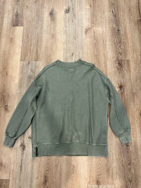 Aerie Oversized Long-sleeved Sweater - Women's XS - Olive Green
